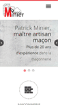 Mobile Screenshot of maconnerie-minier.com