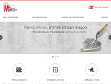 Tablet Screenshot of maconnerie-minier.com